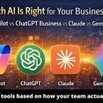 best AI for business 2026, Copilot vs ChatGPT Business comparison, Claude vs Gemini vs ChatGPT Business, which AI tool is best for business, Microsoft Copilot vs ChatGPT Business
