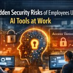 AI security risks in the workplace, employees using AI tools at work, business risks of ChatGPT at work, unmanaged AI tools in business, data security risks of AI tools